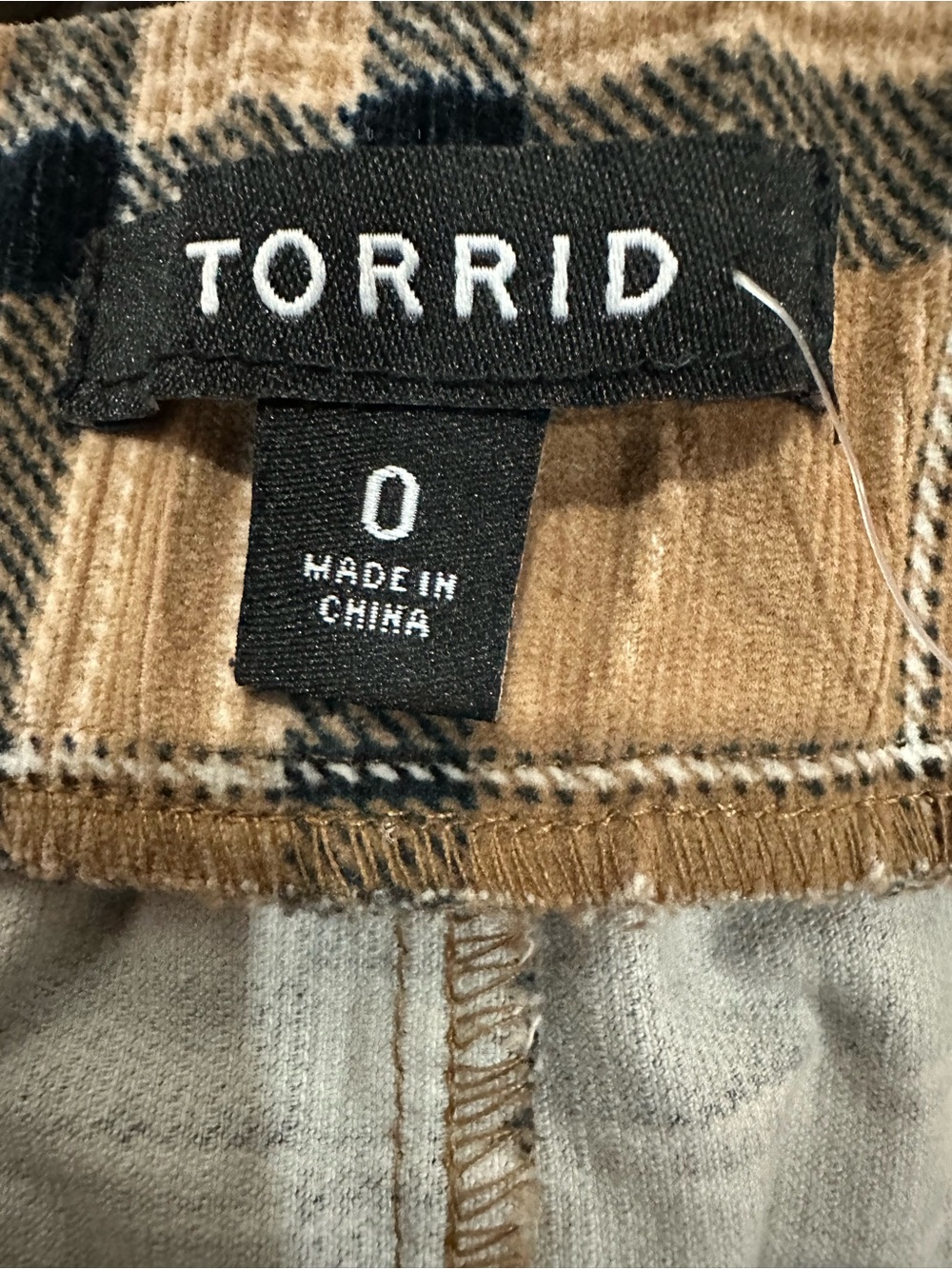 torrid Brown and Black Plaid Button-Front Mini Skirt - Picture 4 of 4